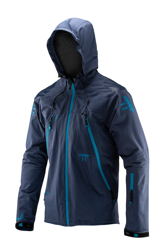 Chaqueta Técnica Leatt MTB 3.0 Trail Para Hombre - Impermeable Y Transpirable, Capucha Adaptable, Para Ciclismo Y Ocio